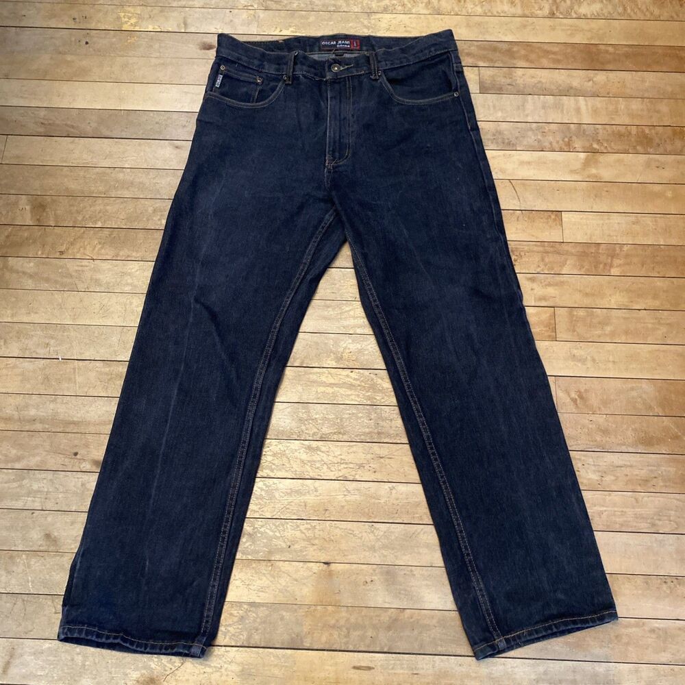 Oscar Jeans Men’s Size 34x30 Dark Wash Straight Leg Selected